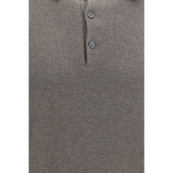 Brunello Cucinelli Brown Cashmere Polo Shirt