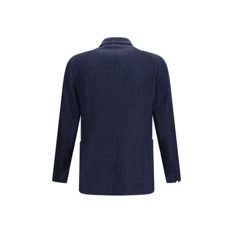 Tagliatore Blue Wool Oves Aries Blazer
