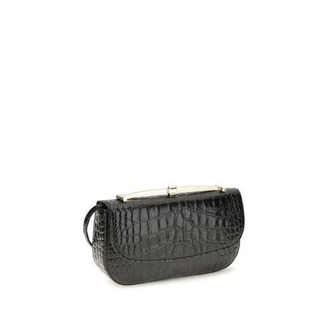 Tom Ford Black Calf Leather Bos Taurus Shoulder Bag