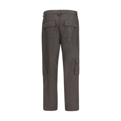 Brunello Cucinelli Brown Wool Oves Aries Cargo Pants