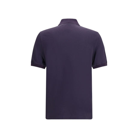 Brunello Cucinelli Purple Cotton Polo Shirt