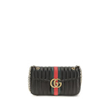 Gucci Black Calf Leather Bos Taurus Shoulder Bag