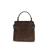 Brunello Cucinelli Brown Calf Leather Bos Taurus Shoulder Bag