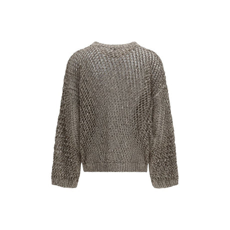 Brunello Cucinelli Beige Silk Sweatshirt