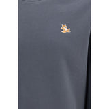 Maison Kitsuné Gray Organic Cotton Sweatshirt