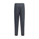 Brunello Cucinelli Gray Wool Oves Aries Dress Pants