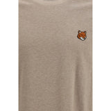 Maison Kitsuné Beige Cotton T-Shirt