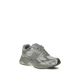 New Balance Gray Fabric Athletic Sneakers