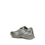 New Balance Gray Fabric Athletic Sneakers