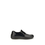 Prada Black Calf Leather Bos Taurus Slip-On Loafers