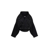 Balenciaga Black Cotton Denim Jacket