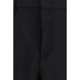 Fendi Black Mohair Dress Pants