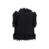 Fendi Black Wool Oves Aries Sleeveless Jacket
