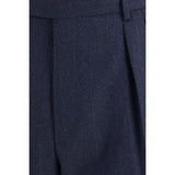 Brioni Blue Wool Oves Aries Casual Pants