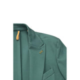 Roberto Pepe Luxury Green Viscose Men Jacket
