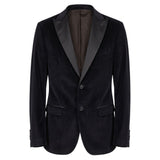 Roberto Pepe Luxury Black Cotton Men Jacket