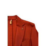 Roberto Pepe Luxury Red Polyester Men Jacket