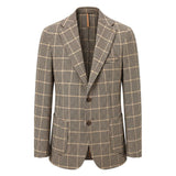 Roberto Pepe Luxury Beige Nylon Men Jacket