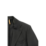 Roberto Pepe Luxury Black Polyester Men Jacket