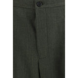 Laneus Bicolor Wool Oves Aries Casual Pants