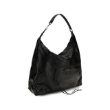 Balenciaga Black Lamb Ovis Aries Shoulder Bag