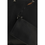 Valentino Garavani Black Calf Leather Bos Taurus Shoulder Bag