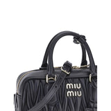 Miu Miu Black Calf Leather Bos Taurus Handbag