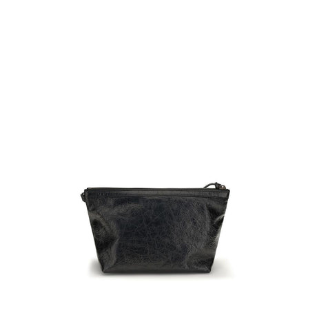 Balenciaga Black Lamb Ovis Aries Clutch Bag