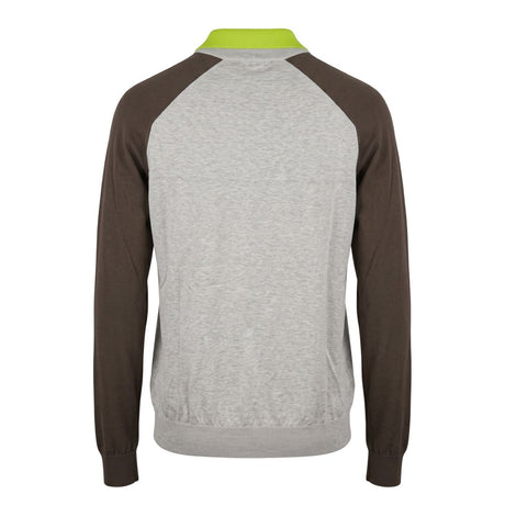 Malo Grey Cotton Men's Sweater