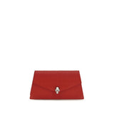Alexander McQueen Red Calf Leather Bos Taurus Clutch Bag
