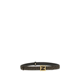 Fendi Black Calf Leather Bos Taurus Regular Belt