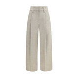 Brunello Cucinelli Beige Wool Oves Aries Dress Pants