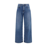 Palm Angels Blue Cotton Jeans Denim