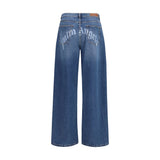 Palm Angels Blue Cotton Jeans Denim