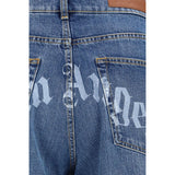Palm Angels Blue Cotton Jeans Denim