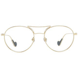 Moncler Gold Metal Sunglasses