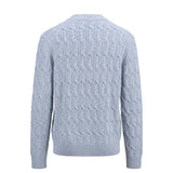 Malo Light Blue Wool Men Sweater
