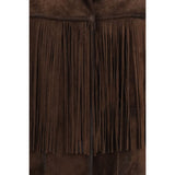 Golden Goose Brown Suede Leather Leather Jacket