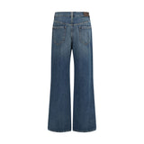 Brunello Cucinelli Blue Cotton Relaxed Fit Jeans