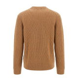 Malo Brown Wool Men Sweater