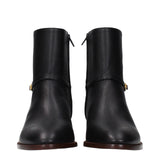 Valentino Garavani Black Leather Ankle Boots
