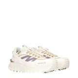 Moncler White Fabric Athletic Sneakers