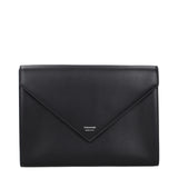 Ferragamo Black Leather Clutch Bag