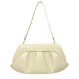 THEMOIRè Beige Leather Clutch Bag