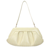 THEMOIRè Beige Leather Clutch Bag