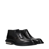 Jil Sander Black Leather Ankle Boots