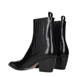 Christian Dior Black Leather Ankle Boots