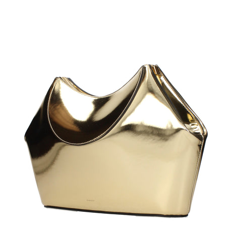 Givenchy Gold Leather Clutch Bag