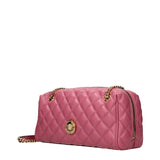 Versace Pink Leather Shoulder Bag