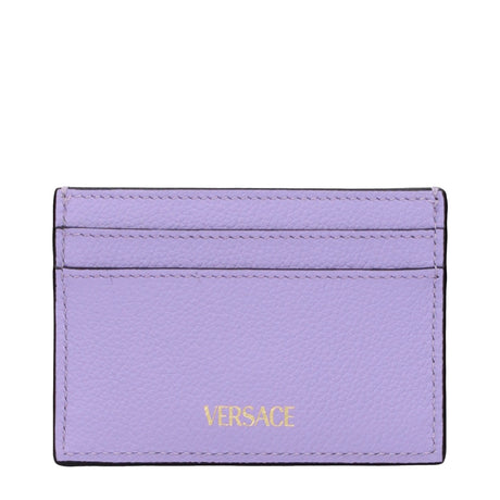 Versace Purple Leather Cardholder
